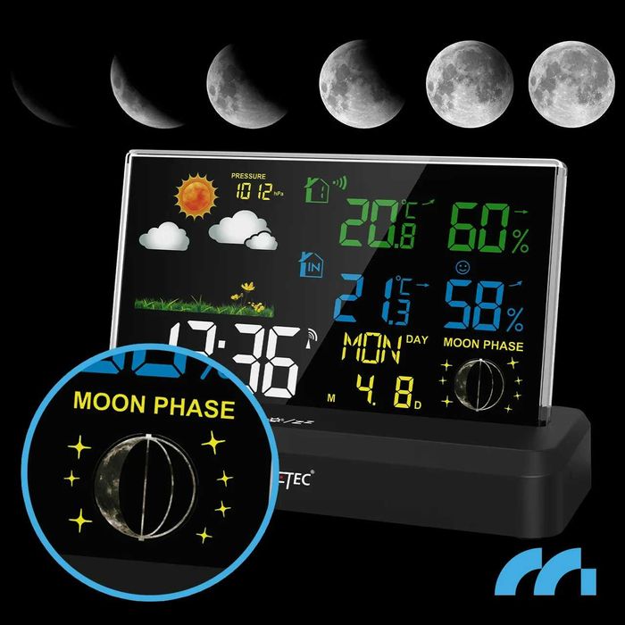 Термометр, барометр, будильник, бездротова метеостанція Daily2000M