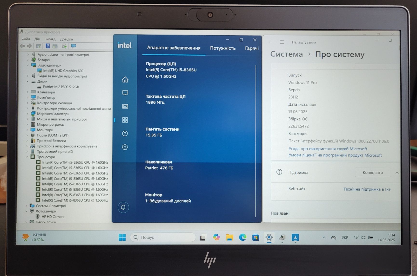 Ноутбук HP EliteBook 840 G6 14 Full HD Intel Core i5 8gen 16/512 Метал