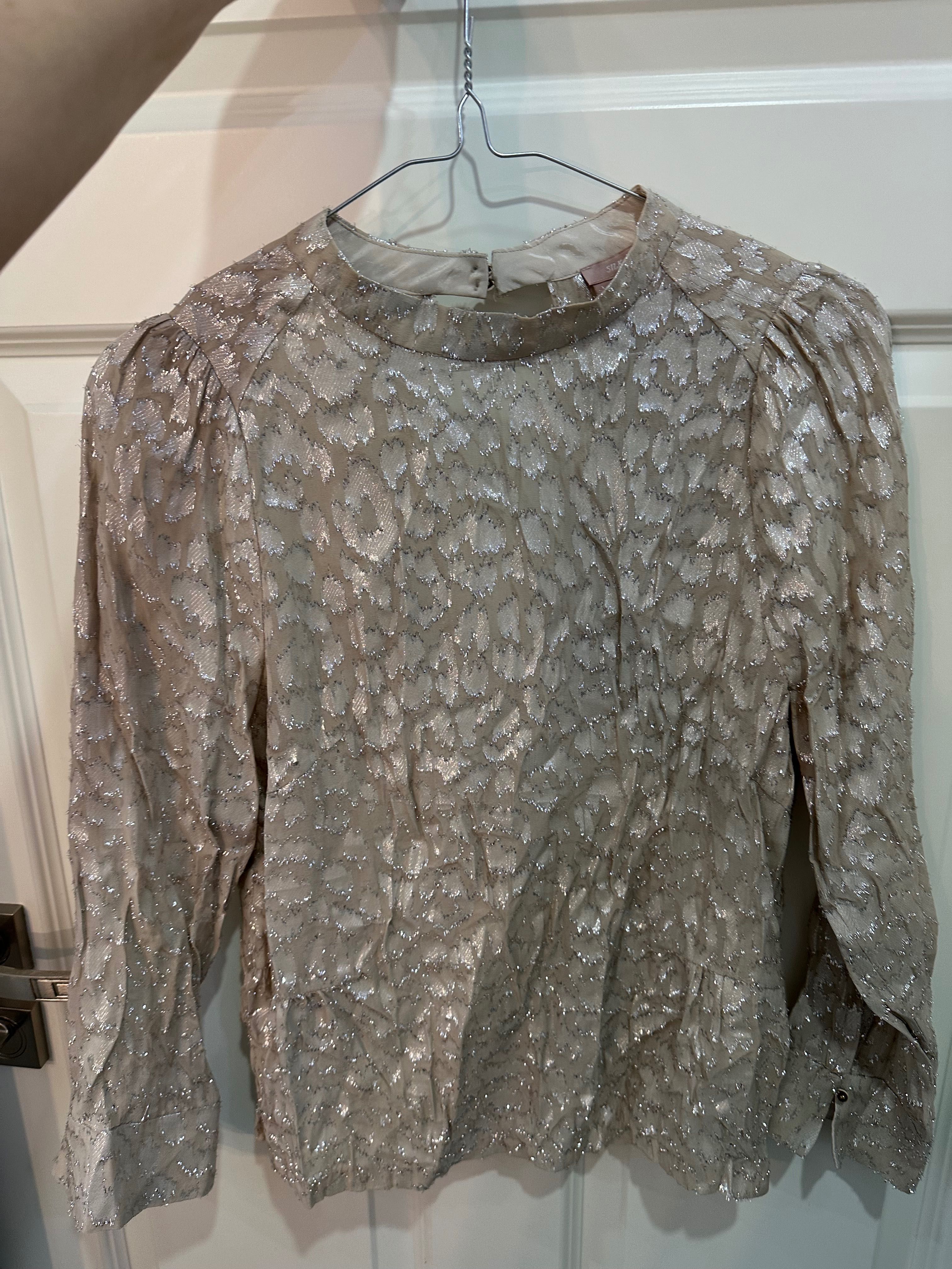 bluzka jedwabna silk inwear s 36 sylwester