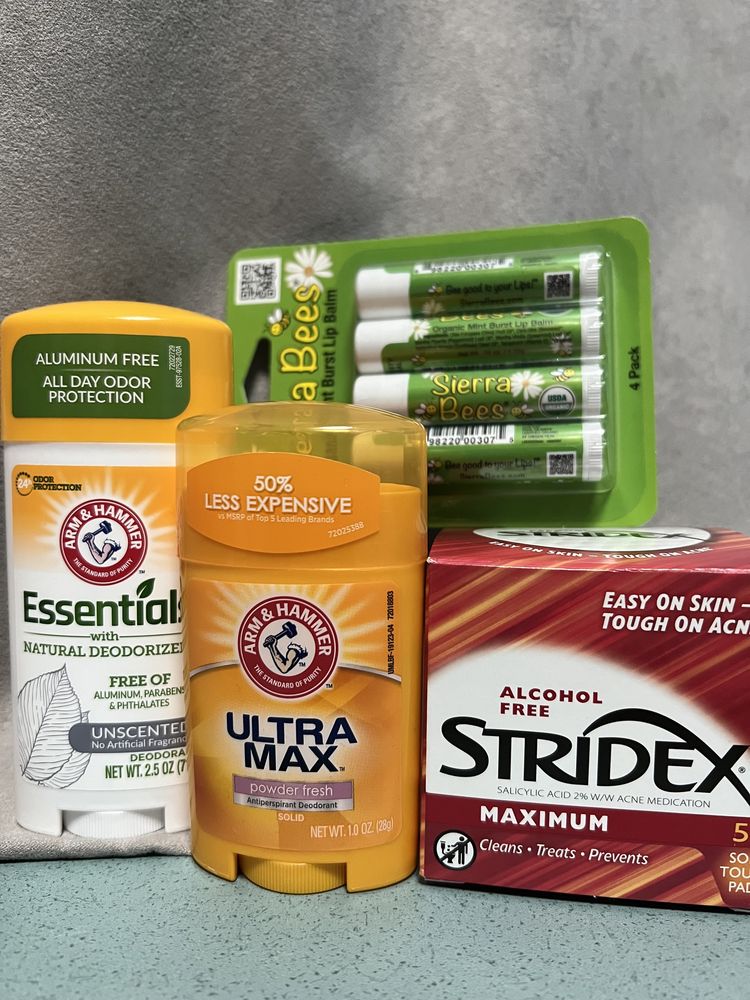 Товари iHerb: stridex, arm&hammer, sierra bees