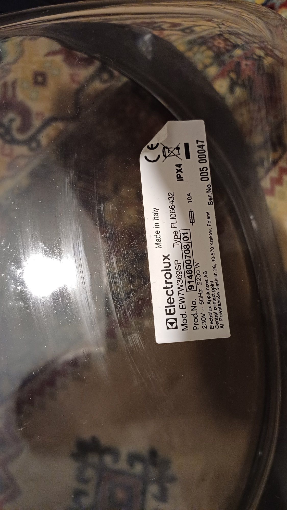 Drzwiczki kompletne pralko-suszarki Electrolux EW7W369SP