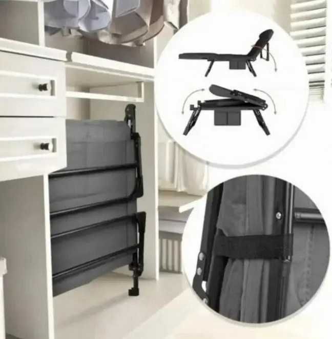 Раскладушка кровать 200 × 66 × 30 см для гостей и отдыха металл