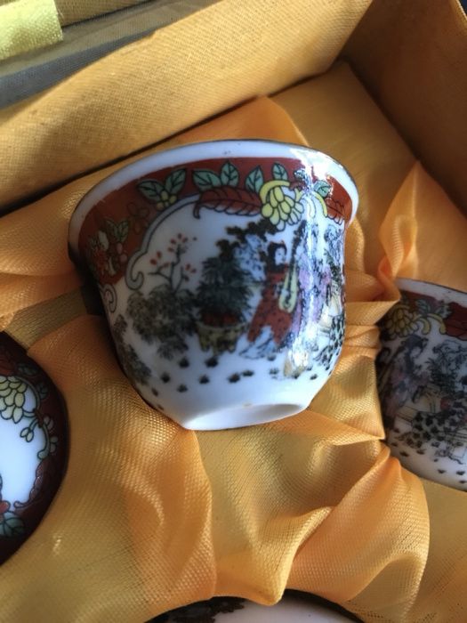 Zestaw mini chińskiej porcelany porcelana malowana