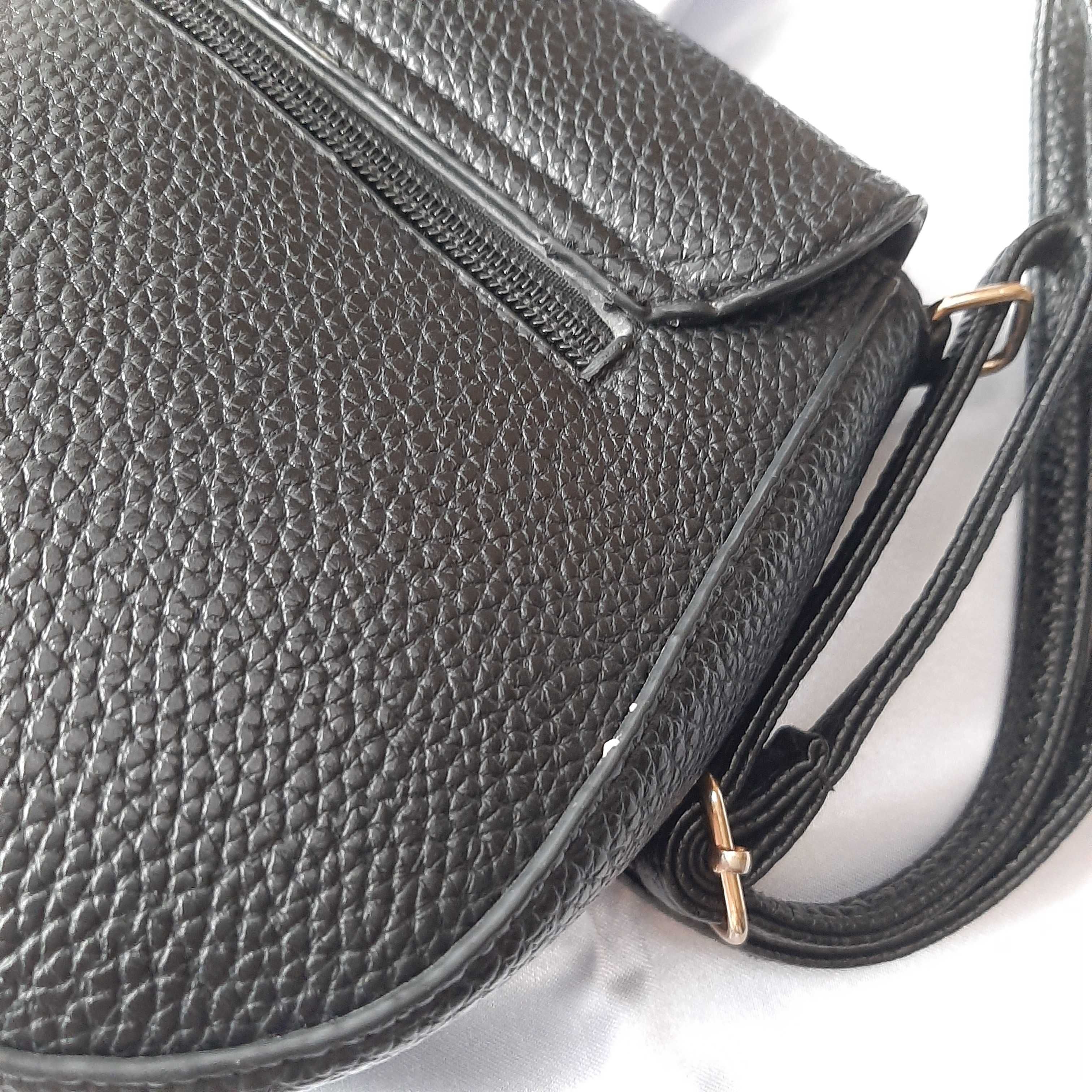 Женская сумка через плечо (кросс-боди) маленькая черная Жіноча сумка