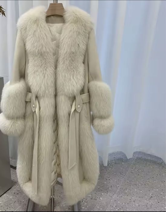 Kontantto plaszcz futro naturalny lis pichowe xs-3xl