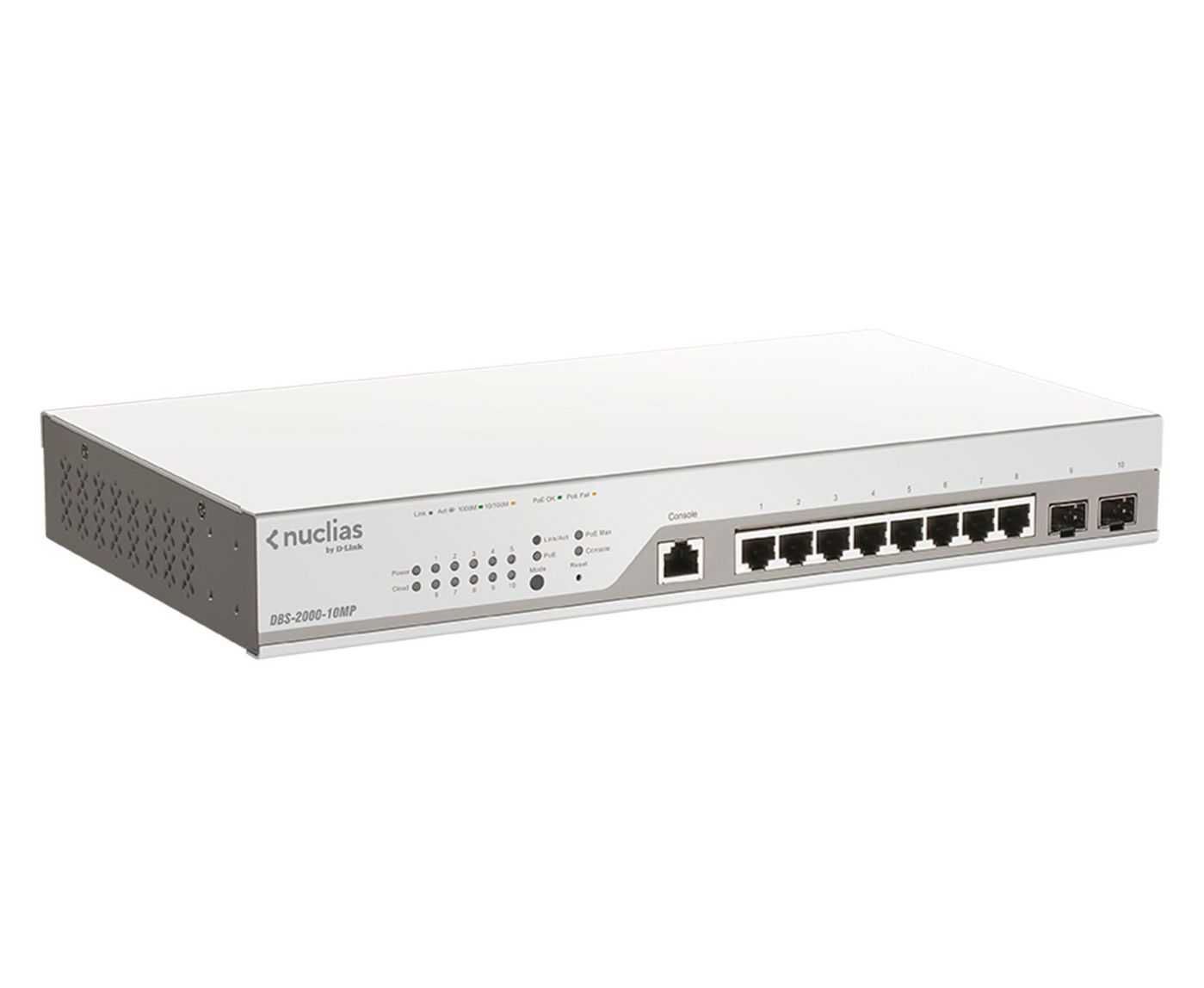 D-Link DBS-2000-10MP/E Nuclias switch 10-port zarządzany 2xSFP PoE+