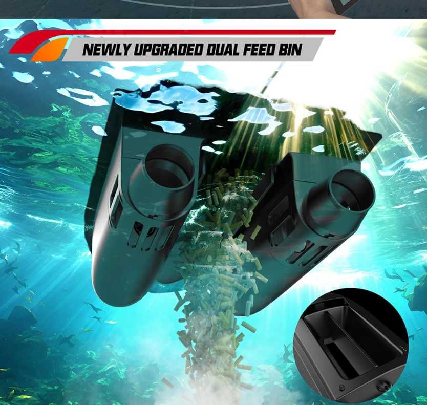 Łódka Zanętowa Echosonda Flytec V030 GPS Auto Powrót 2X Akumulator 20A
