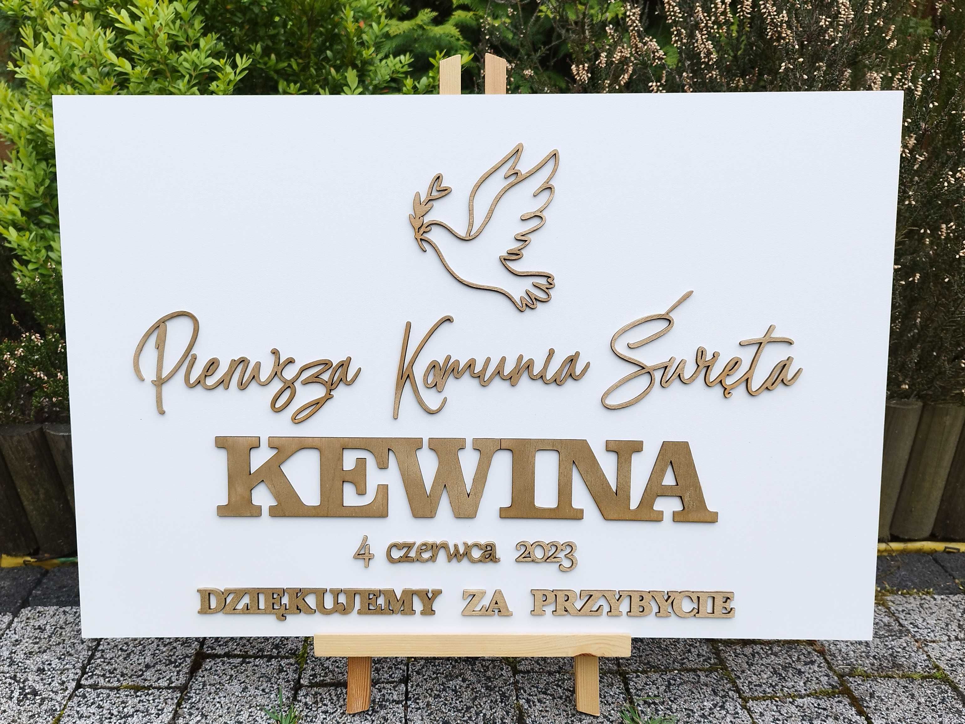 Tablica Powitalna Pierwsza Komunia Chrzest