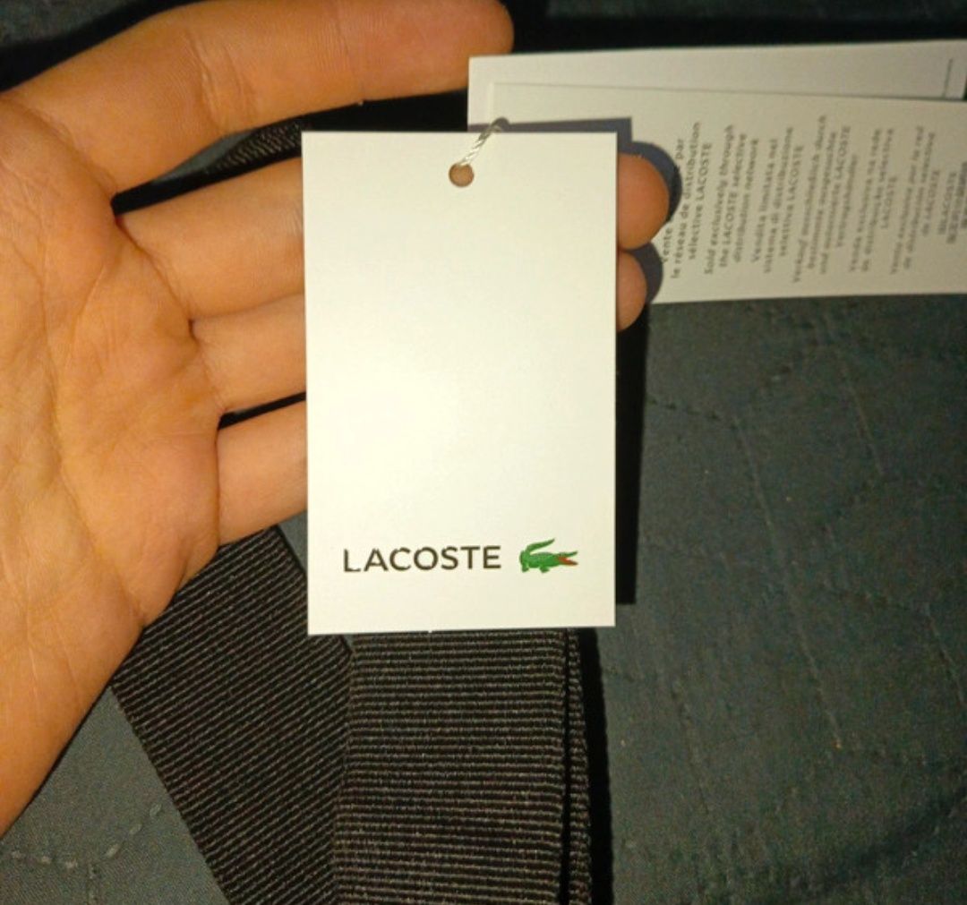 Lacoste shoulder camera bag