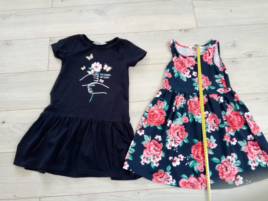 Sukienki letnie dla dziewczynki rozmiar 110/116 H&M