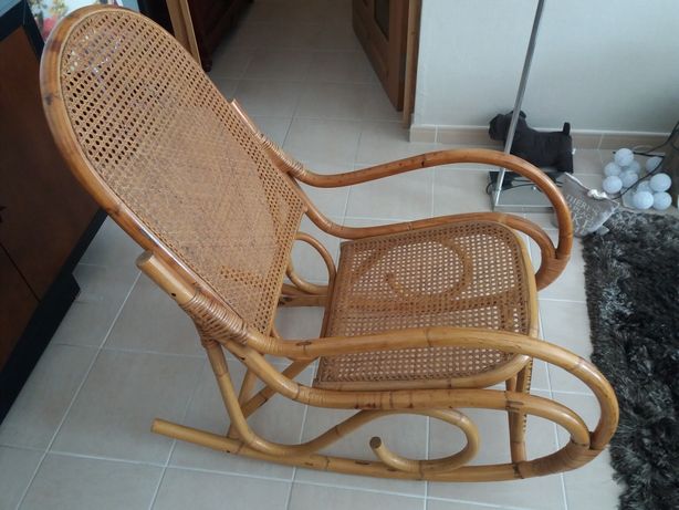 Cadeira de embalar bamboo