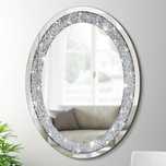 Lustro owalne glamour
