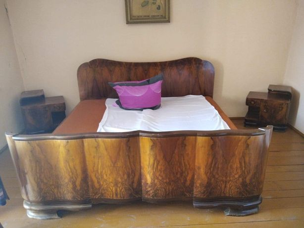 Łóżko i szafa do kompletu vintage