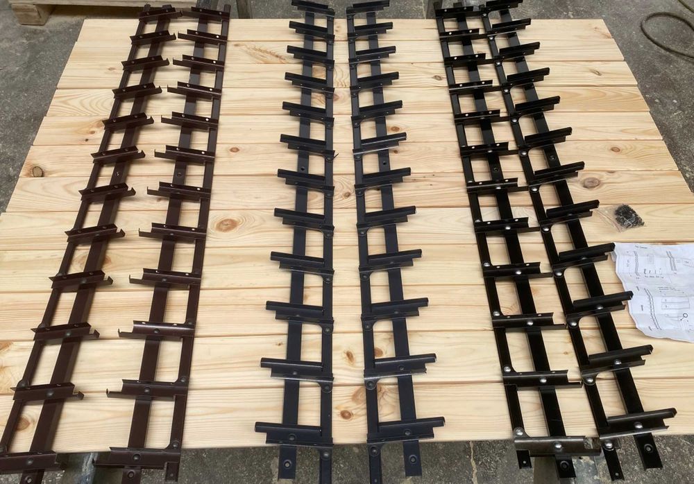 Zestaw shutters, ruchome żaluzje aluminiowe, deska sosna AB 20x95 mm