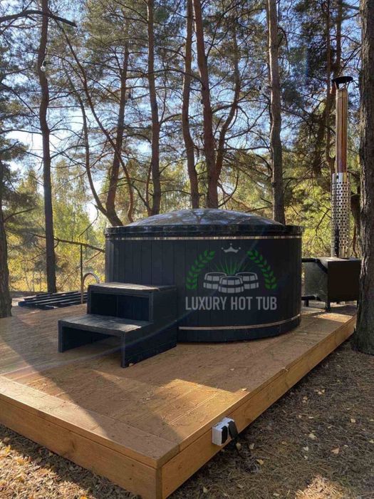 Купель на дровах! Чан з джакузі! Виробник! СПА купіль! ОФУРО! Баня!