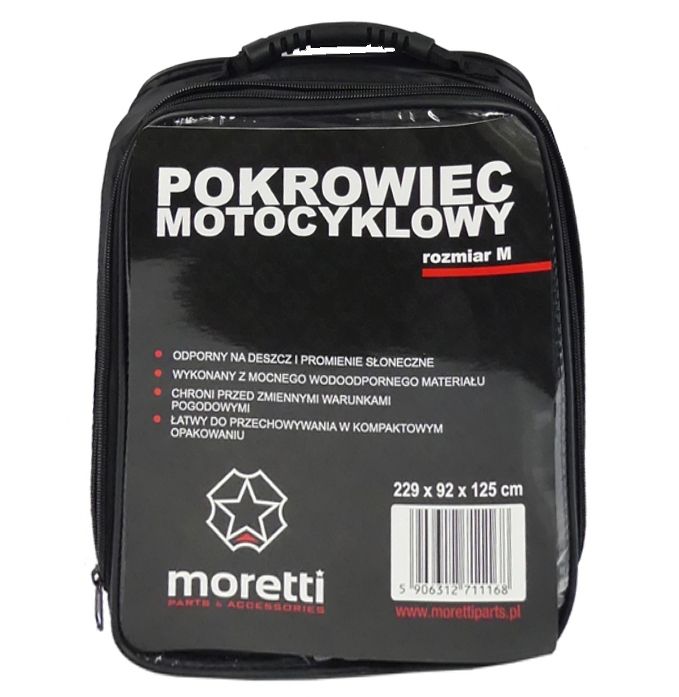 TRWAŁY pokrowiec Z KUFREM na motocykl Moretti różne rozmiary DOBRA CEN