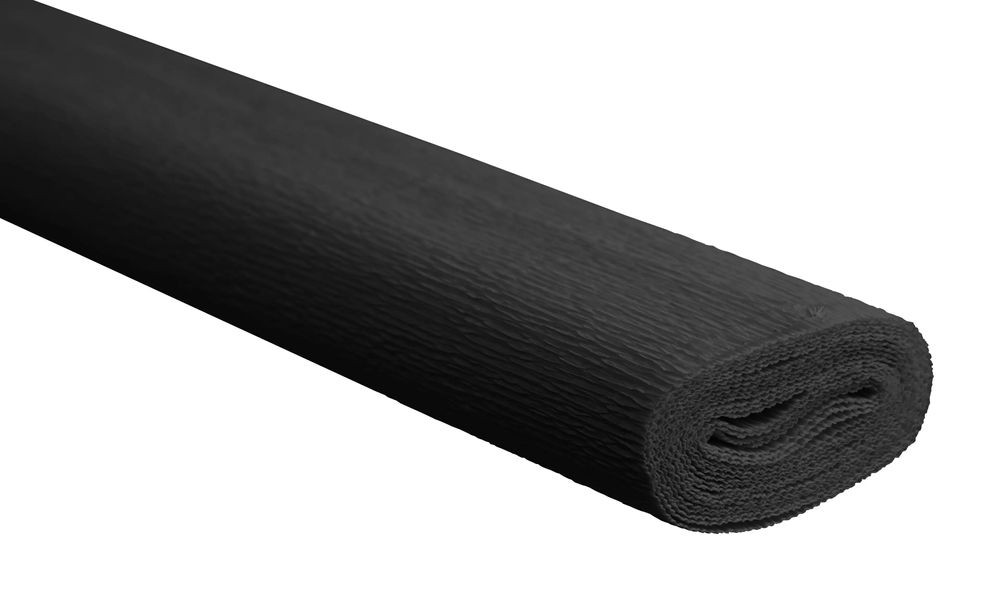 Bibuła krepina rolka 50x200 czarny. Tymos