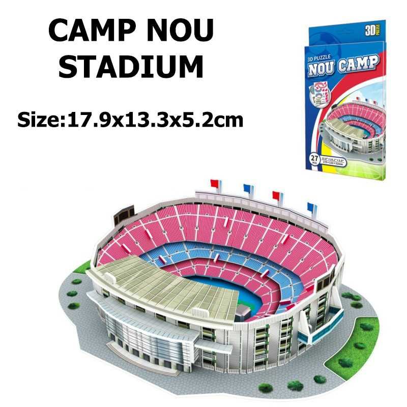 PUZZLE 3D Mini stadion piłkarski CAMP NOU Barcelona 27 el.