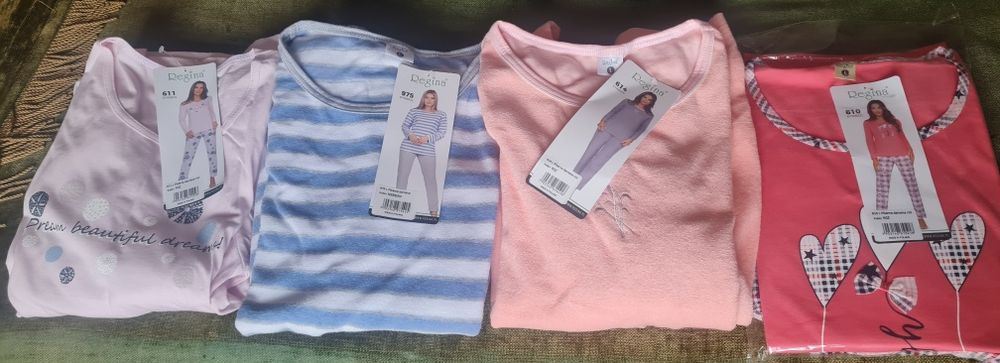 4 pidżamy damskie - L