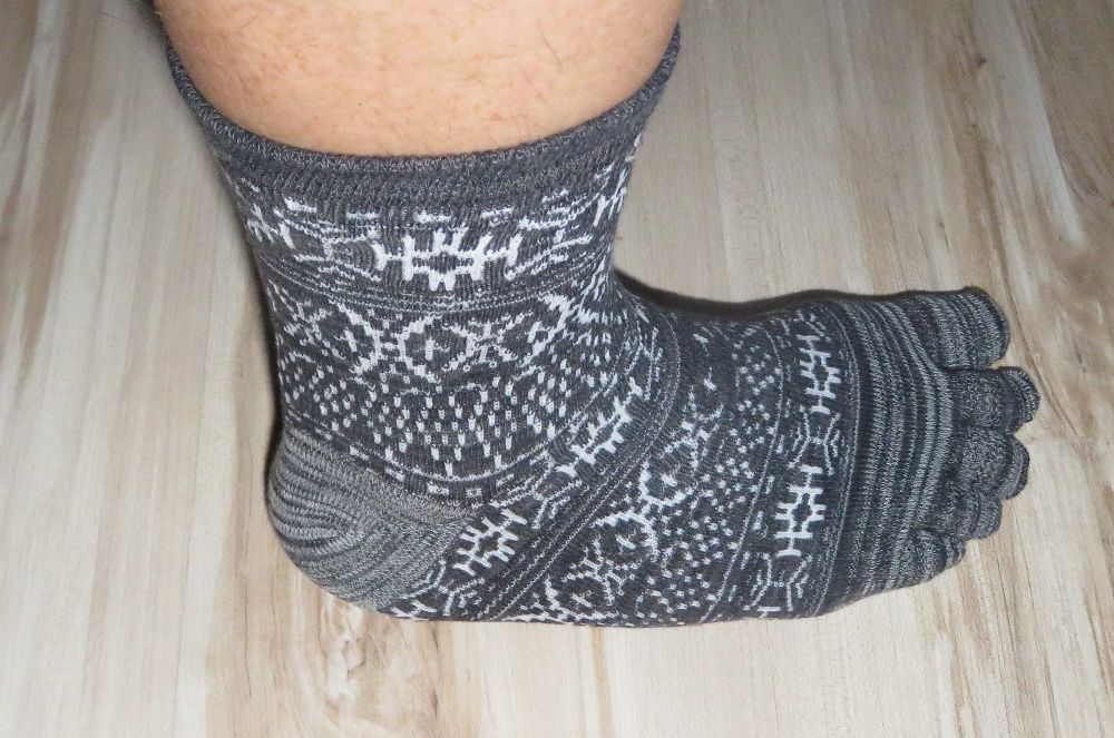 pięćpalców Fivefingers skarpety grube duże zielone