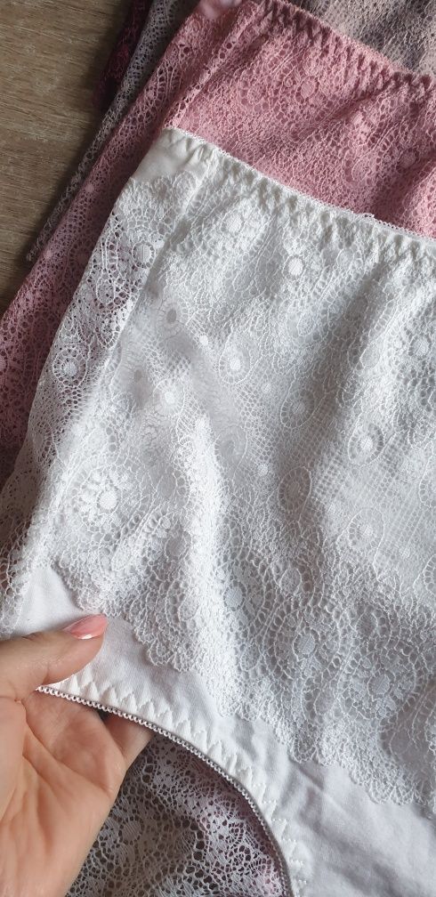 4 ×Damskie majtki figi z wysokim stanem 5XL