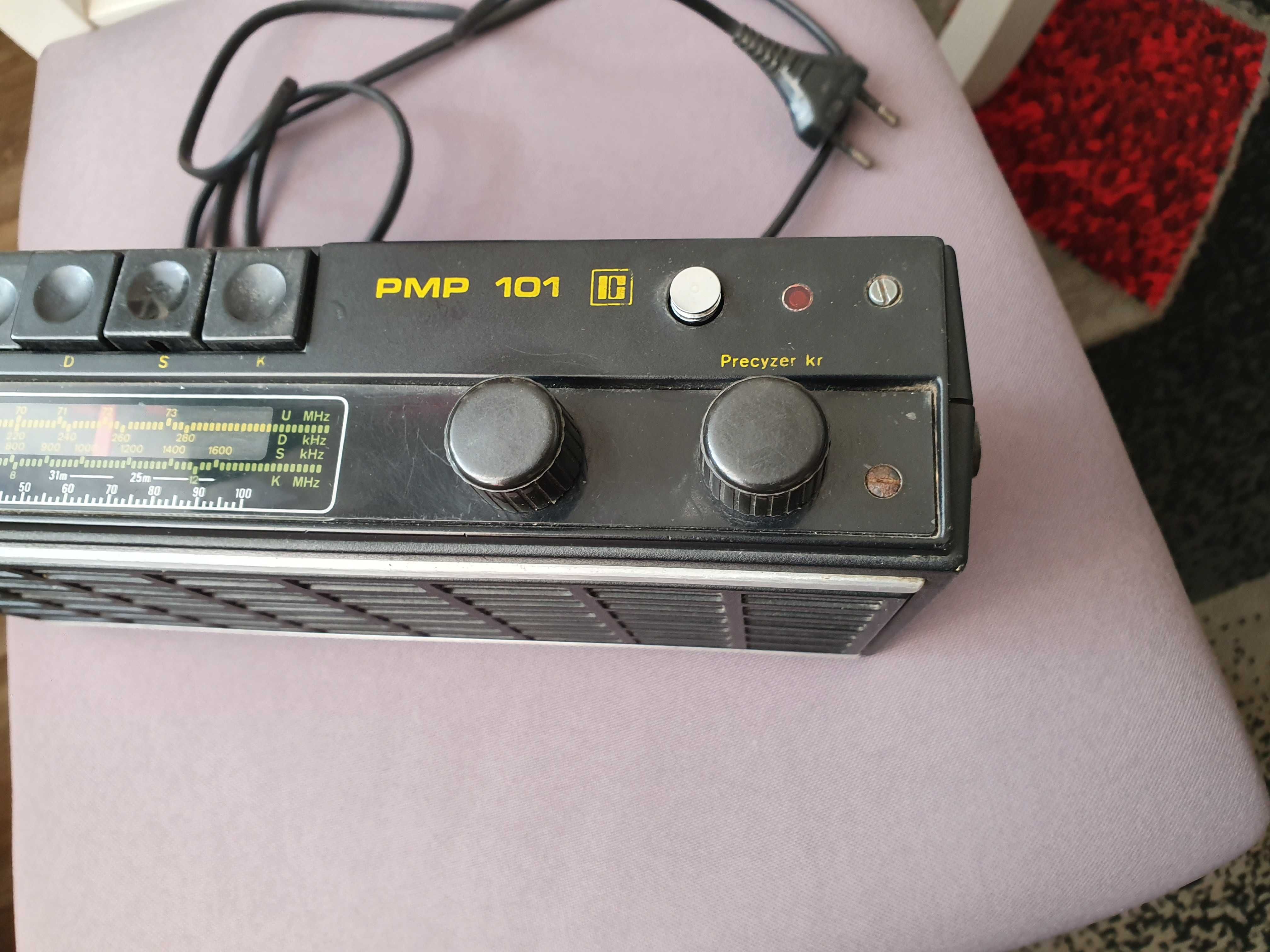 Stare zabytkowe radio Unitra PMP 101 przestrojone