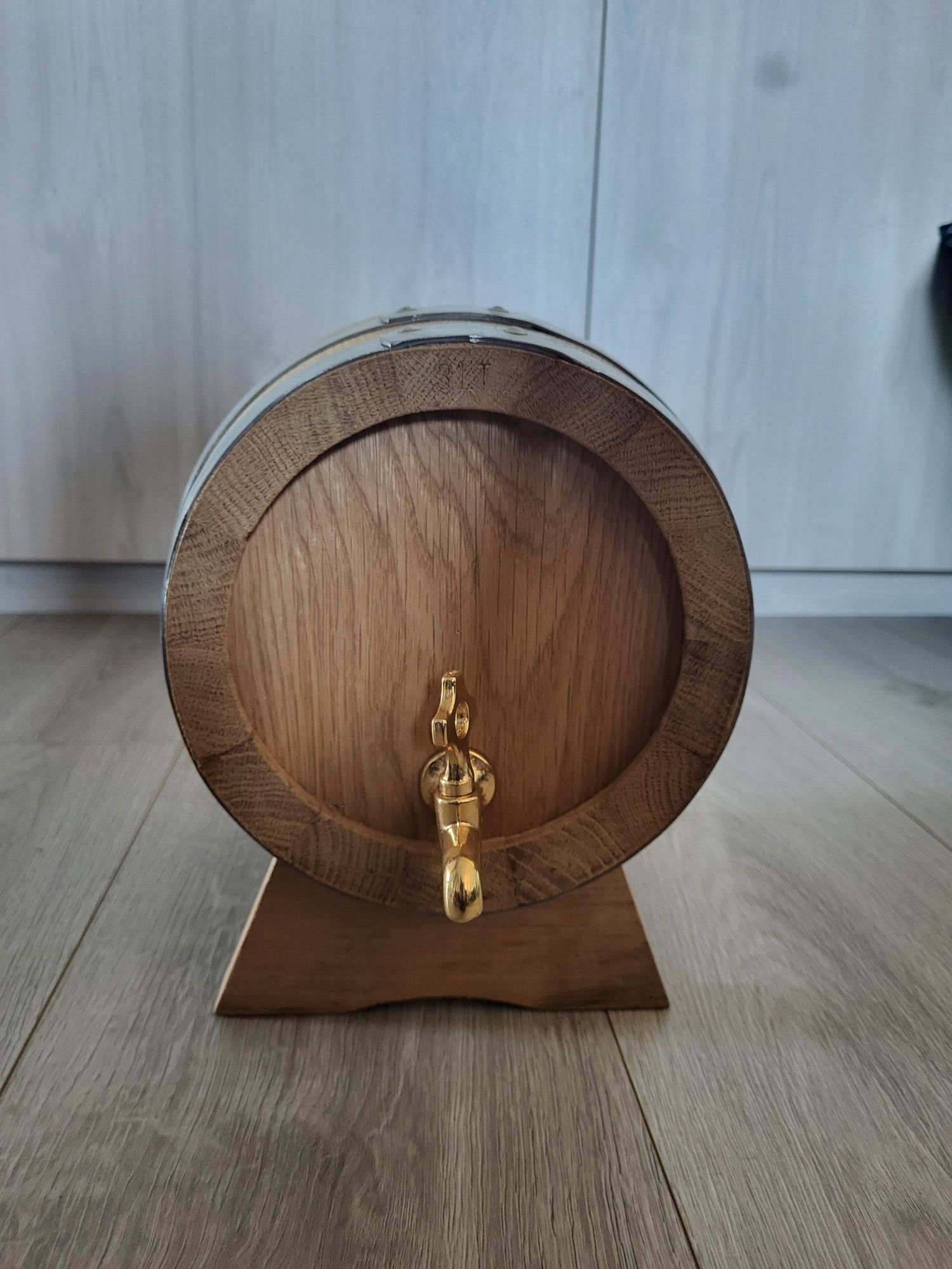 Beczka, beczułka, antałek na alkohol, bimber wiejski stół 3l