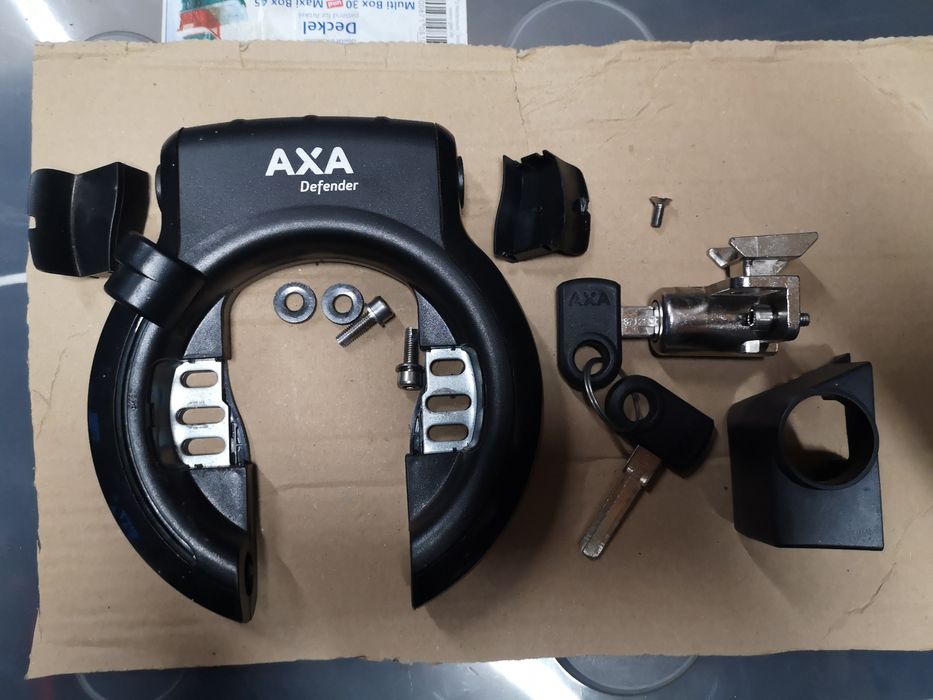 Zamek baterii Impulse Zapięcie AXA Defender rower Kalkhoff Raleigh