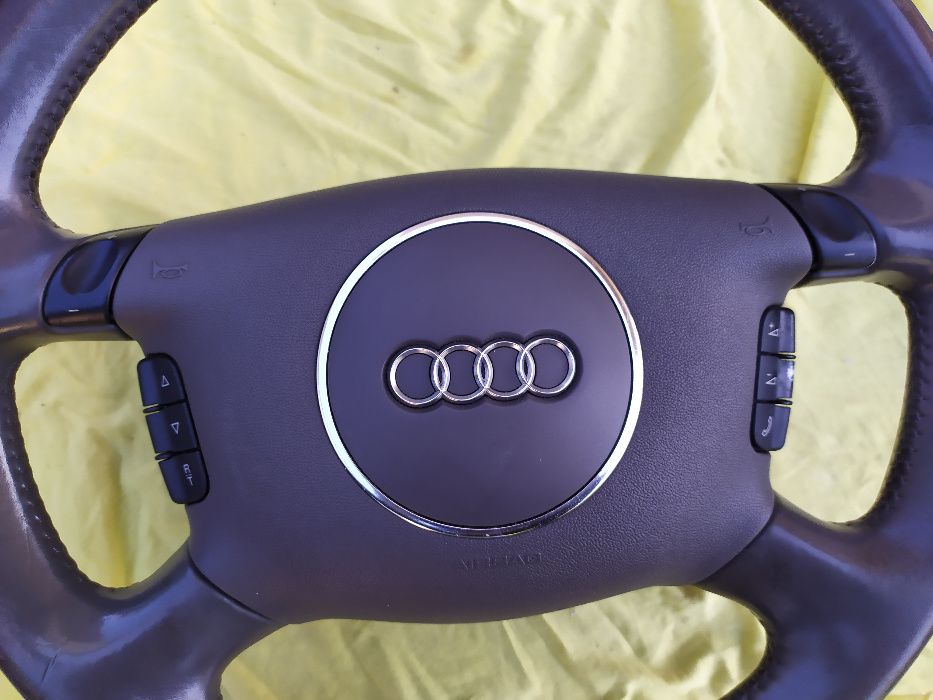 kierownica audi a6 c5 lift 2003r skóra multifunkcyjna szara