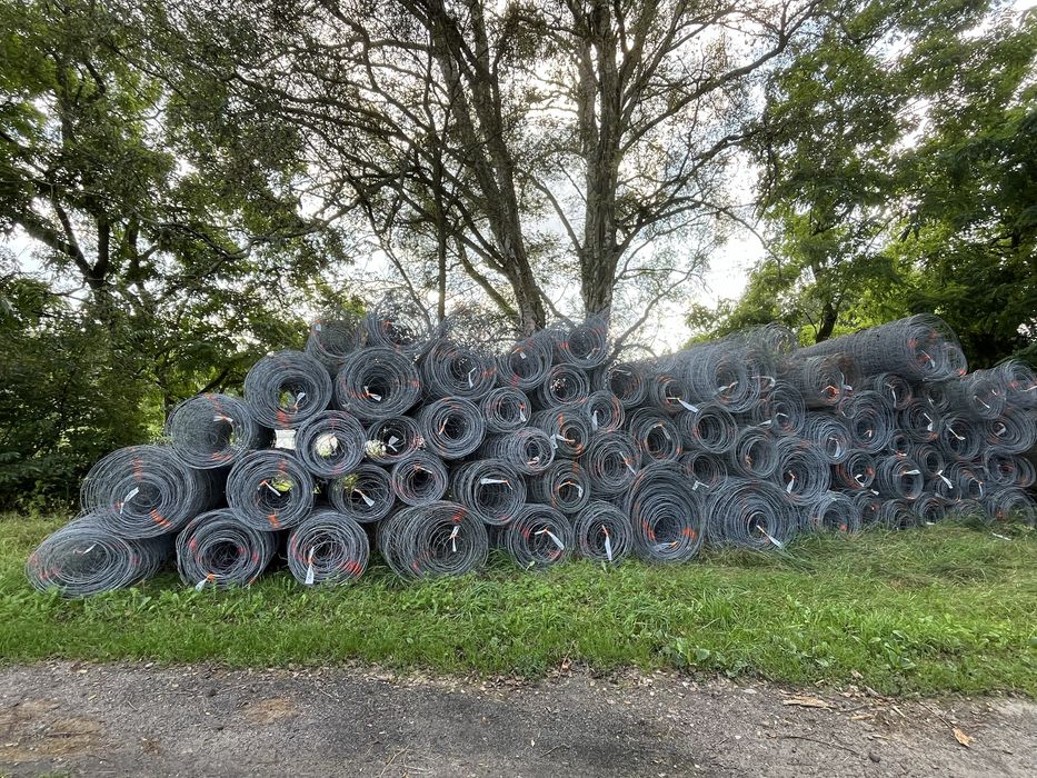 Siatka leśna - wysokość 2m, drut 2,5mm, stan idealny, Transport!