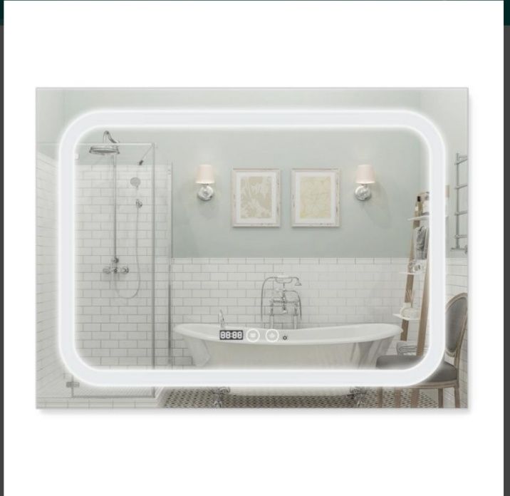 Лед дзеркало. Меблі в ванну. Шафка з умивальником.