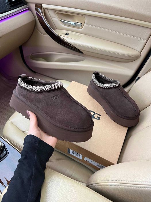 Жіночі зимові уггі Ugg Tasman Platform Brown (коричневі) ALL22718