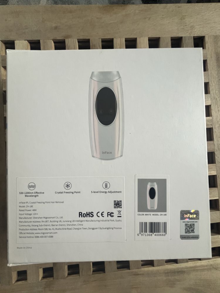 inFace IPL Crystal Freezing Point Hair Removal epilator