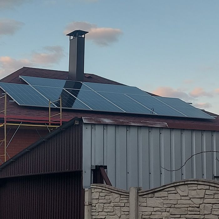 Установка солнечных панелей.Изготовление металлоконструкций под панели