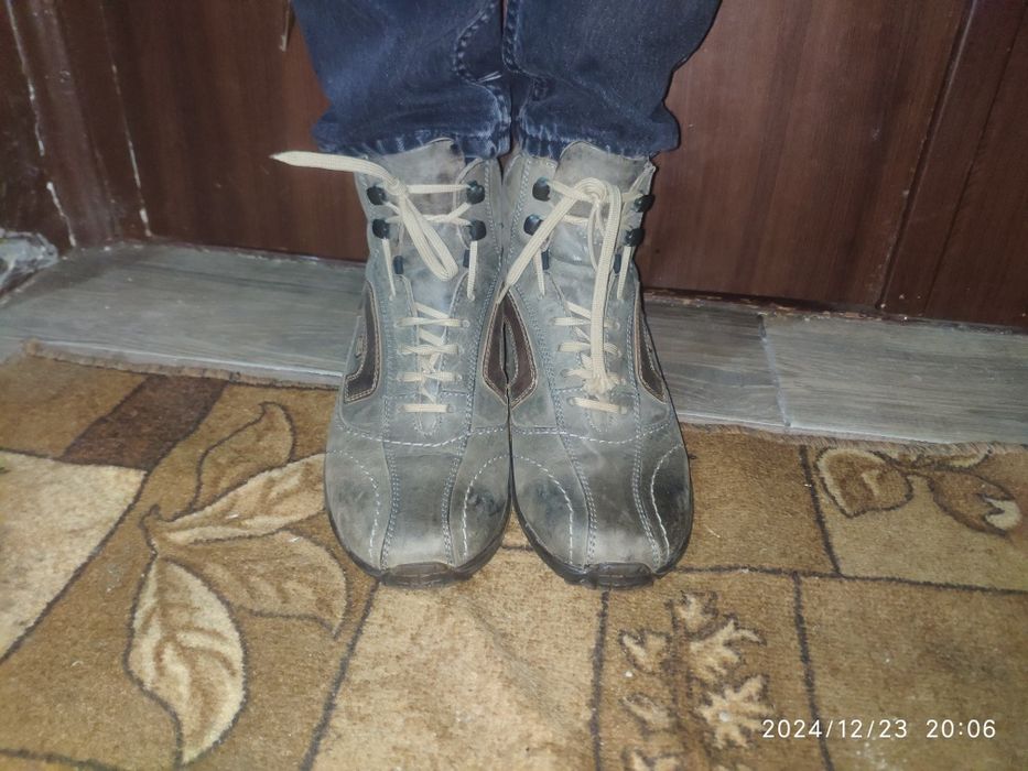 Шкіряні чоловічі  зимові черевики