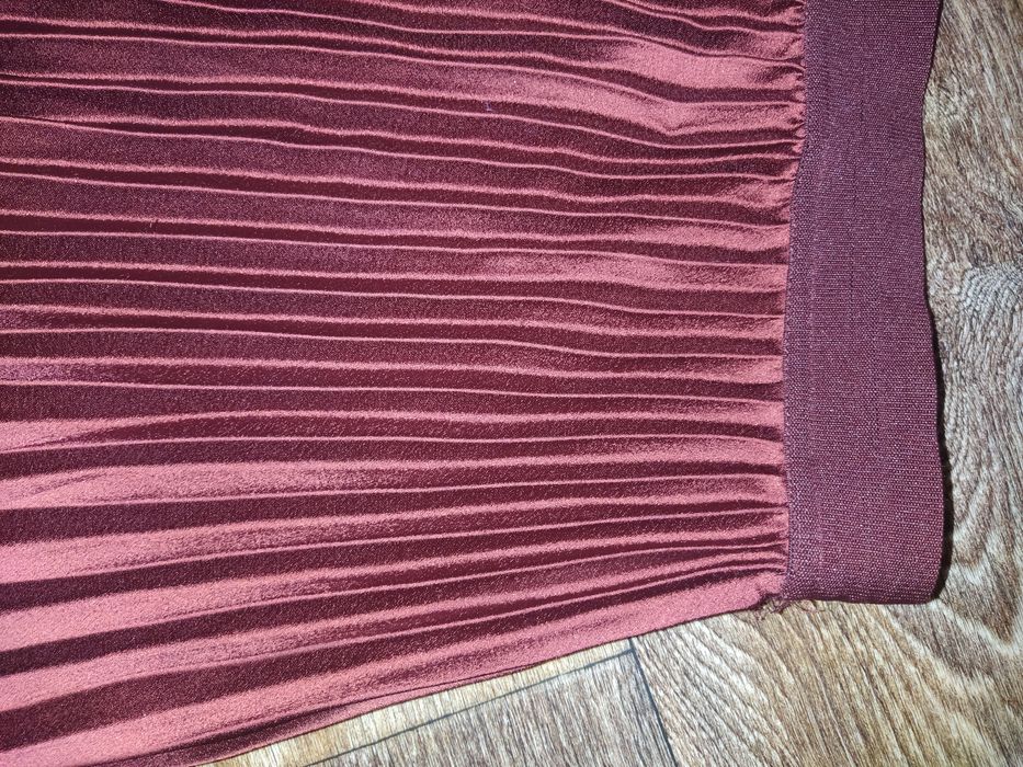 Спідниця плісерована шоколадного кольору