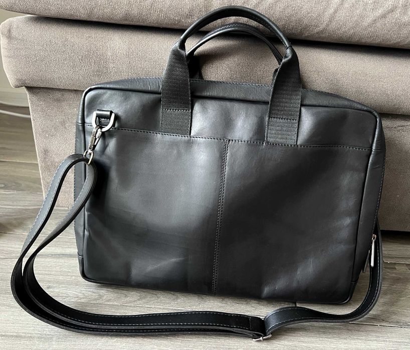 KNOMO London Сумка Чоловіча Шкіряна Чорна Месенджер Портфель Мужской