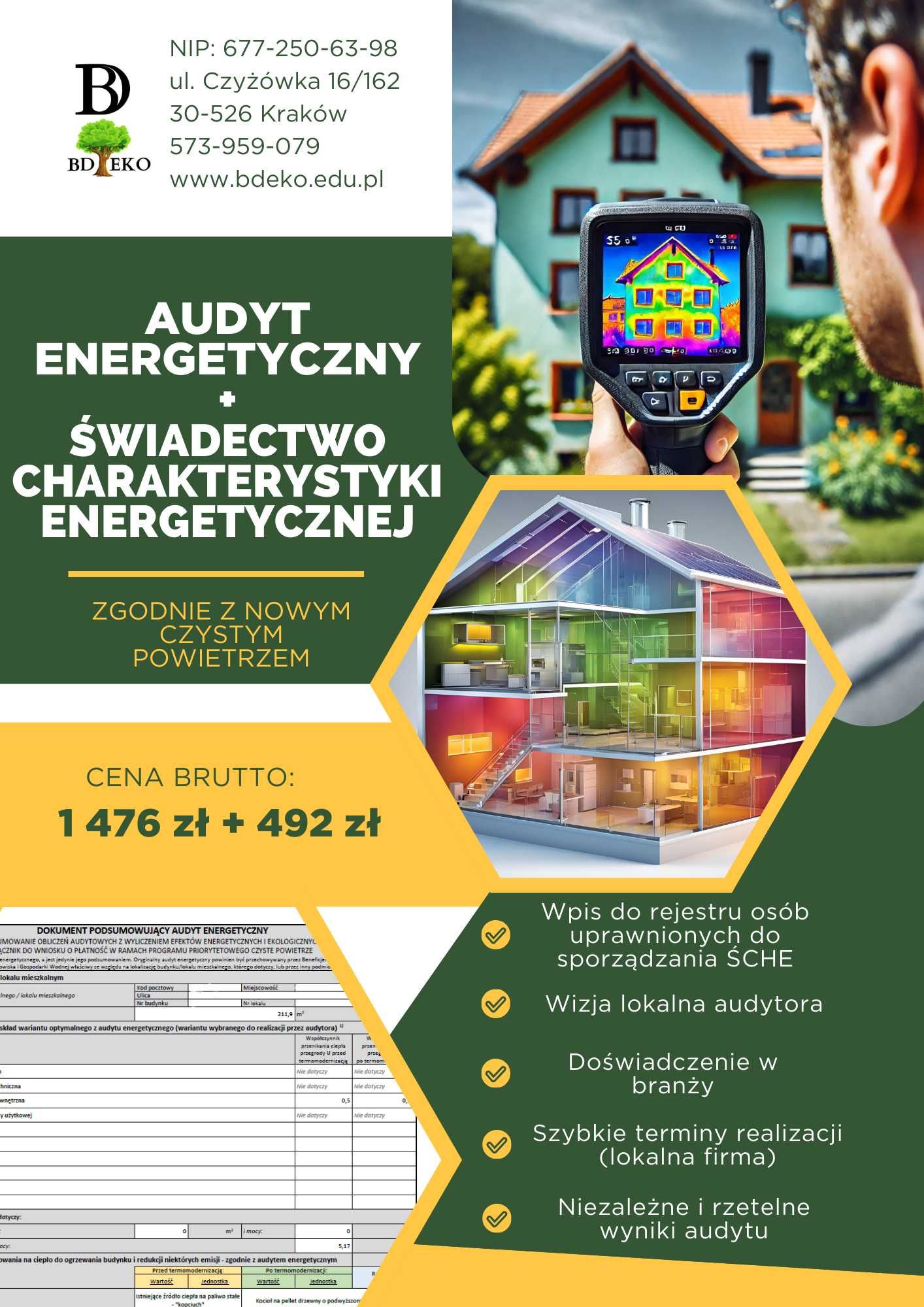 Audyt energetyczny + ŚCHE | Czyste Powietrze 2025 |