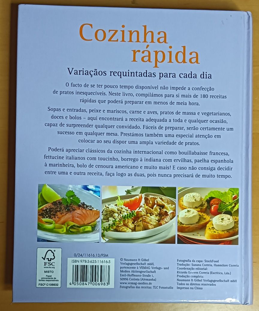 Livro Cozinha rápida.
