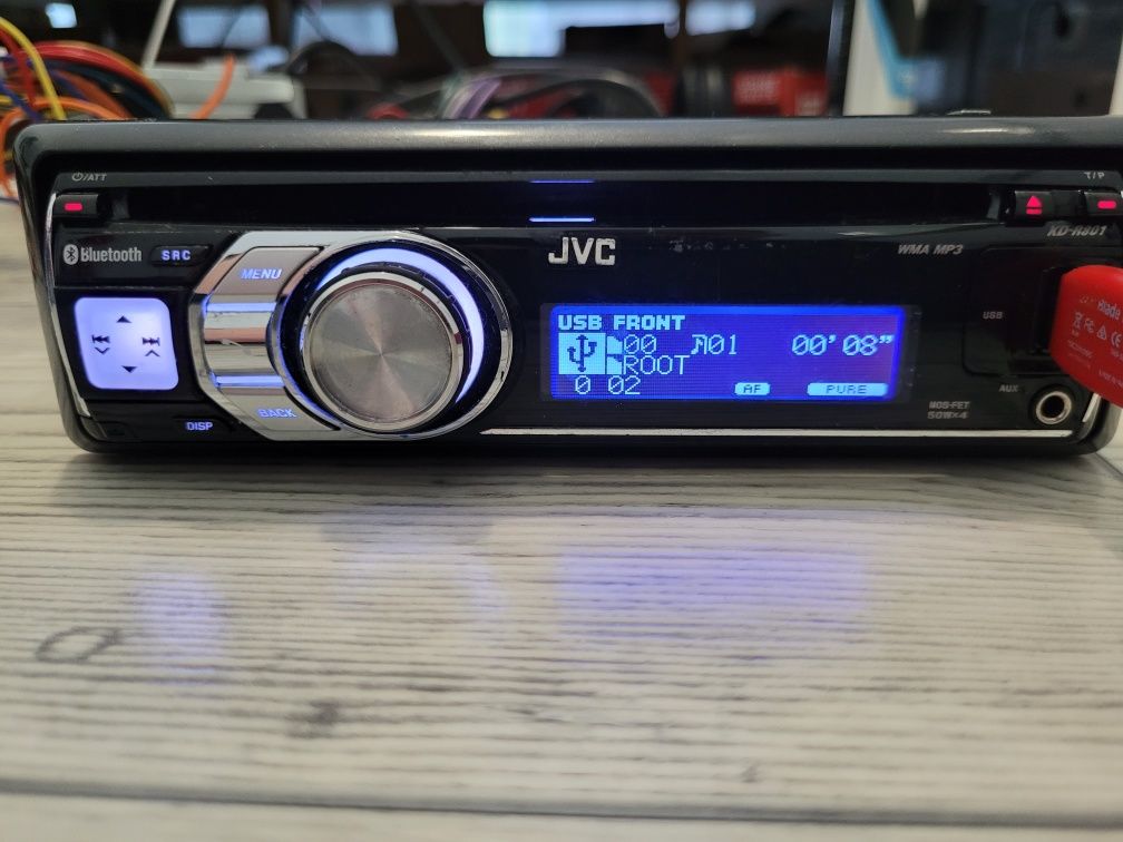 Radio samochodowe JVC 4x50W MOS-FET CD,USB/IPOD/IPHONE,AUX,RDs