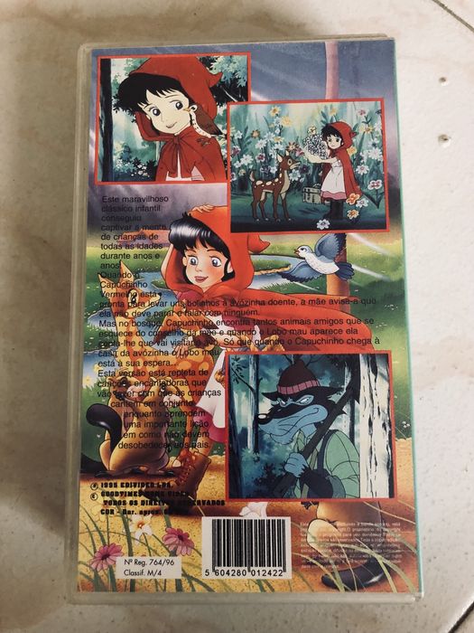 Filme VHS - o capuchinho vermelho
