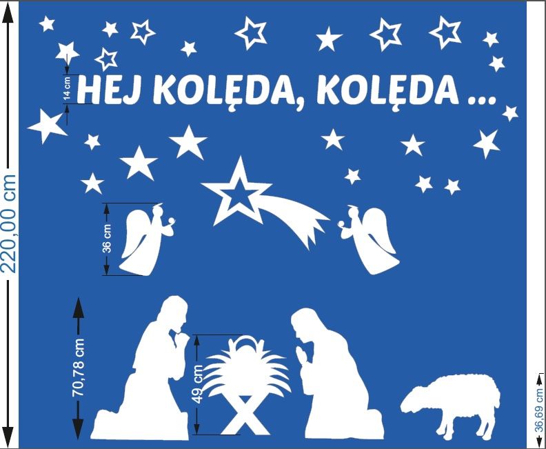Jasełka, zestaw styropianowych ozdób świątecznych,dekoracje świąteczne