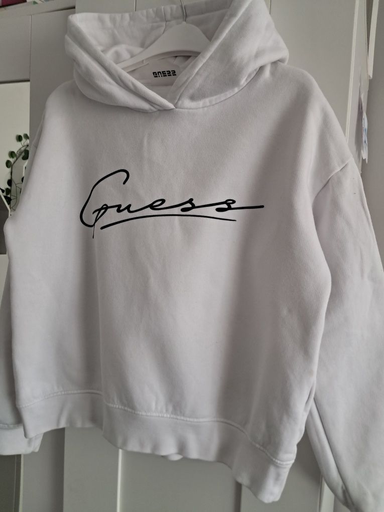 Bluza Guess biała dziewczynka rozmiar 152