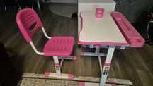 Regulowane biurko dla dziecka z krzesłem Fun Desk