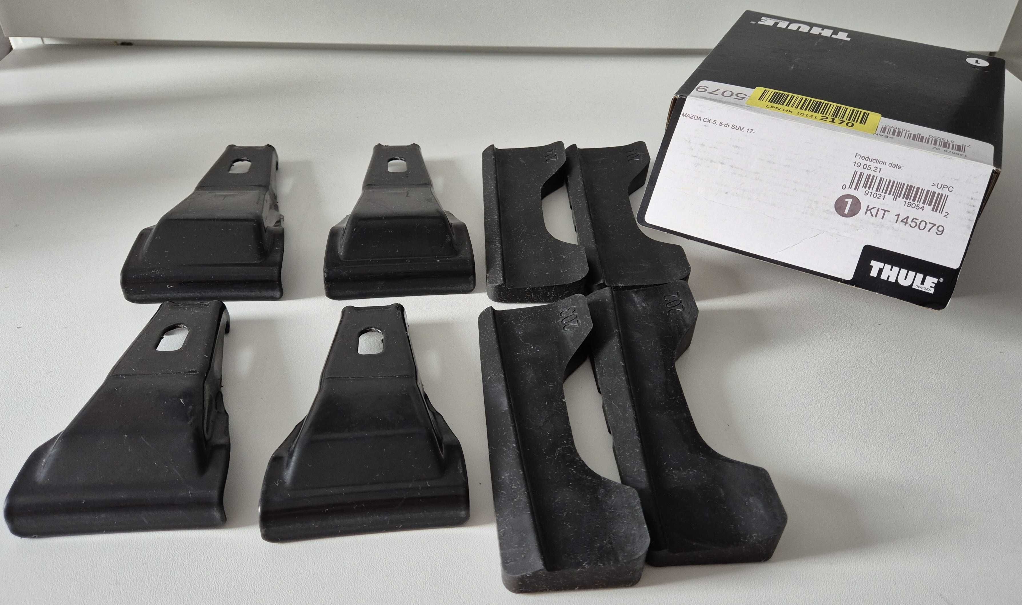 Stopy Thule Evo Clamp 710500 + kit 145079 MazdaCX5 lub 145046 HondaCRV