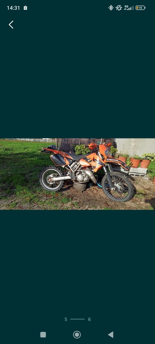 KTM 125cc exc 2004