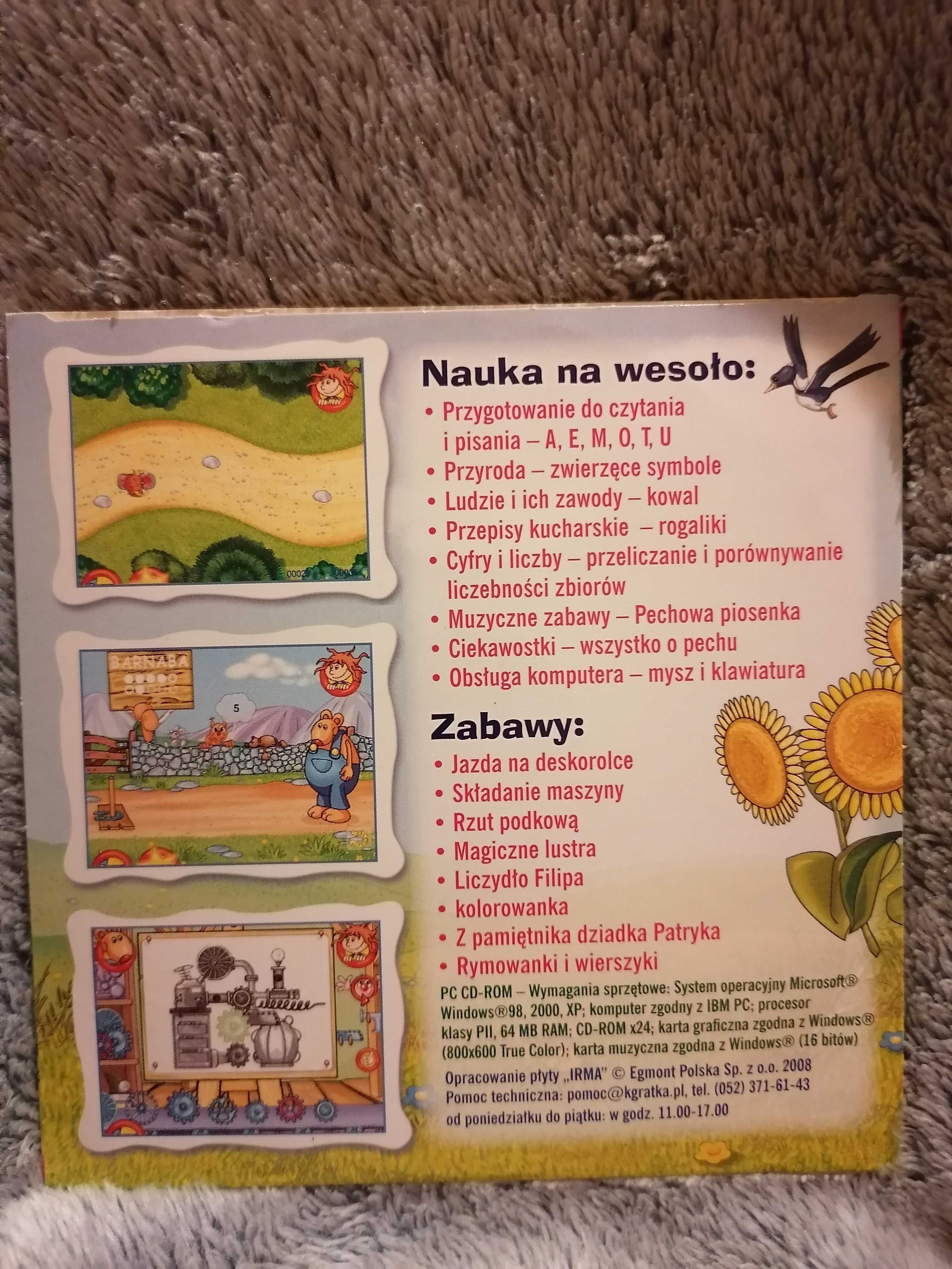 Gra komputerowa PECHOWY DZIEŃ BARNABY Komputerowa gratka CD dla dzieci