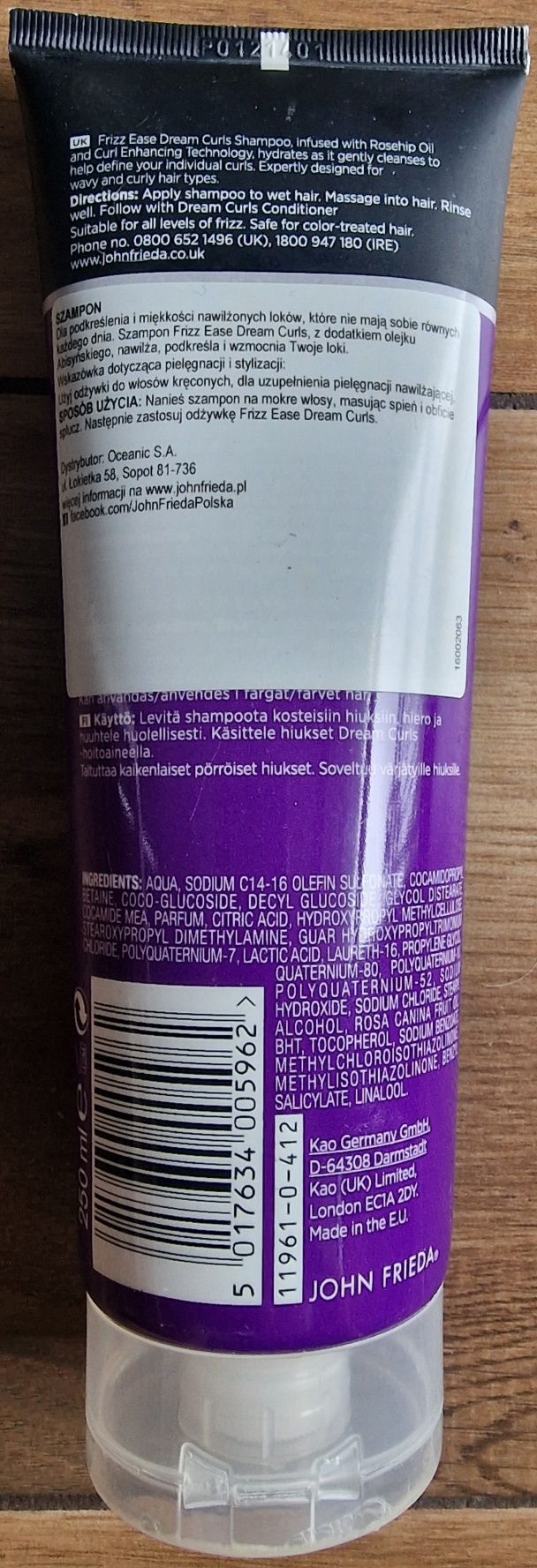John Frieda Frizz ease dream curls shampoo do włosów kreconych