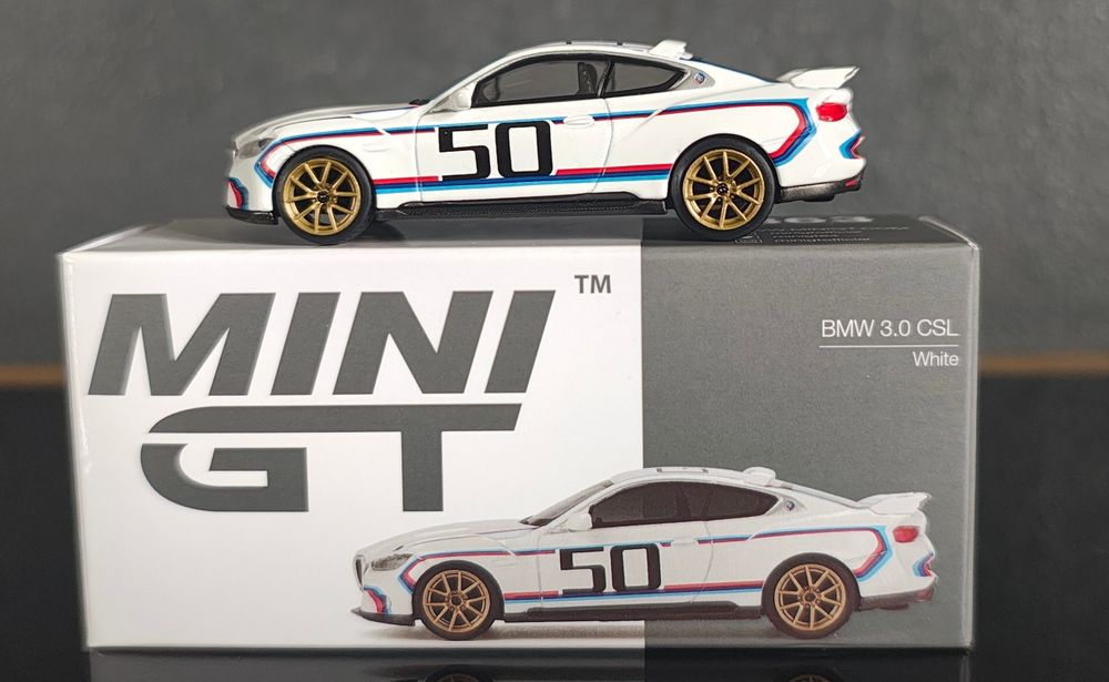 Mini GT 1:64 BMW 3.0 CSL White
