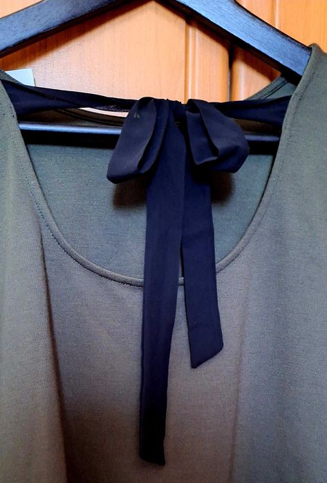 Bluzka z kokardką Orsay, khaki, L